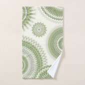 Light Green Multi Mandala Bad Handdoek (Handdoek)