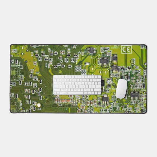 Light Green PCB Circuit Board Design for IT Pros Bureaumat (Keyboard & Muis)