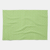 Light Green Polka Dots Theedoek (Horizontaal)