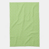 Light Green Polka Dots Theedoek (Verticaal)