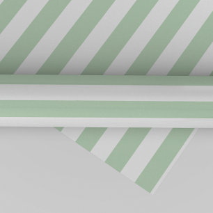 Light Green Stripe Kerstmis Cadeaupapier