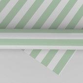 Light Green Stripe Kerstmis Cadeaupapier