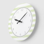 Light Green Stripes-patroon Grote Klok (Hoek)