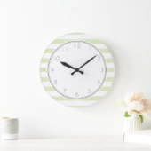Light Green Stripes-patroon Grote Klok (Huis)