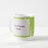 Light Green Swirl Mosque Photo Mok (Voorkant links)