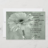 Light Green Tinted Daisy Wedding Rehearsal Dinner Kaart (Voorkant)