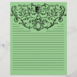 Light Green Vintage Wicca Spell Page