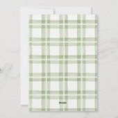 Light Green Waterverf Pset Merry-kerstfoto Feestdagenkaart (Achterkant)