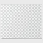 Light Grey and White Checker Pattern Cadeaupapier (Vlak)