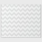 Light Grey and White Chevron Pattern Cadeaupapier (Vlak)