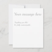 Light grey and white diamond pattern RSVP kaartje (Achterkant)
