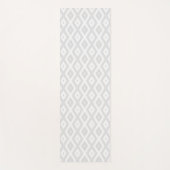 Light grey and white diamond pattern yogamat (Voorkant)