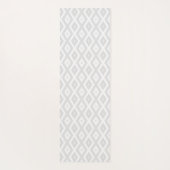 Light grey and white diamond pattern yogamat (Achterkant)