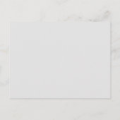Light Grey and White Monogrammed Note Briefkaart (Achterkant)