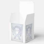 Light Grey Awareness Ribbon Angel Party Favor Box Bedankdoosjes (Geopend)