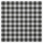 Light Grey & Black Plaid Gingham Stof (Swatch)