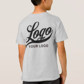 Light Grey Company Logo Swag Business Kinder Boys  T-shirt (Achterkant)