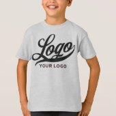 Light Grey Company Logo Swag Business Kinder Boys  T-shirt (Voorkant)