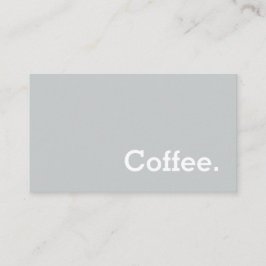 Light Grey Flannel Loyalty Coffee Punch-kaart