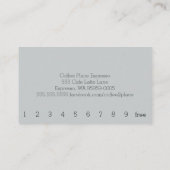Light Grey Flannel Loyalty Coffee Punch-kaart (Achterkant)