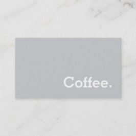 Light Grey Flannel Loyalty Coffee Punch-kaart