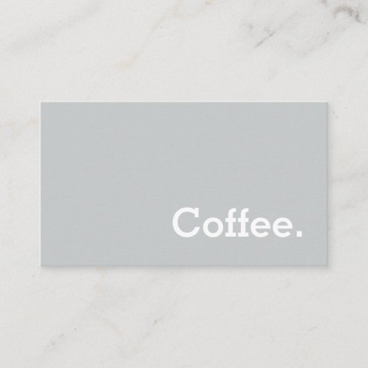 Light Grey Flannel Loyalty Coffee Punch-kaart (Voorkant)