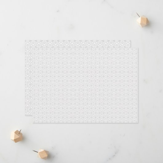 Light Grey Geometric Tile Pattern Aankondiging (Voorkant / Achterkant in situ)