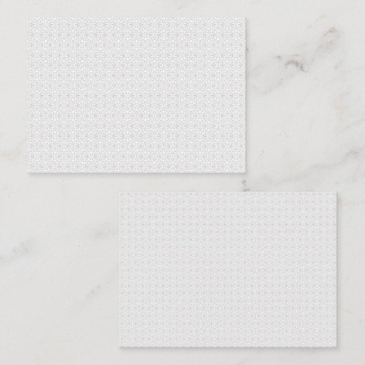 Light Grey Geometric Tile Pattern Contactkaartje (Voorkant / Achterkant)