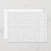 Light Grey Geometric Tile Pattern Uitnodiging Briefkaart (Voorkant / Achterkant)