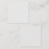 Light Grey Geometric Tile Pattern Vierkante Visitekaartje (Voorkant / Achterkant)