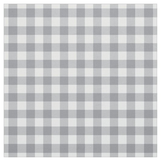 Light Grey Gingham Stof (Swatch)