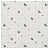 Light Grey Graduation Caps and Diploma Pattern Stof (Swatch)