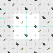 Light Grey Graduation Caps and Diploma Pattern Stof (Delen)