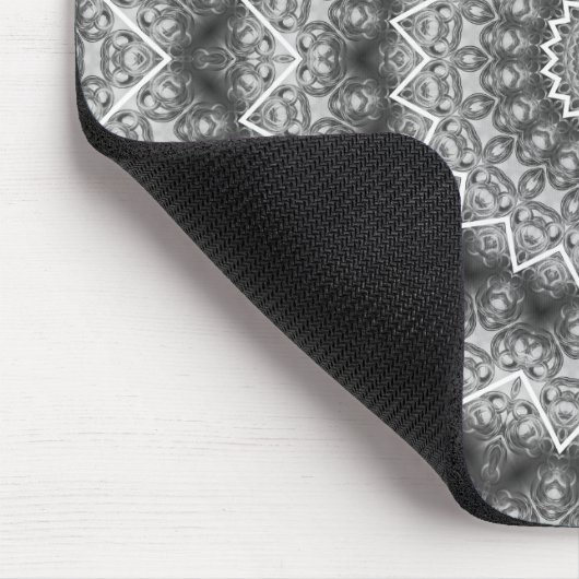 Light Grey Kaleidoscoop / Mandala Muismat (Hoek)