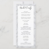 Light Grey Leaves en Foliage Wedding Programme (Achterkant)