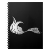 Light Grey Mermaid Tail - geen tekst Notitieboek (Voorkant)