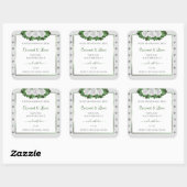 Light Grey Product Labels Green White Roses Jewels (Vel)