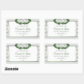 Light Grey Product Labels Green White Roses Jewels (Vel)