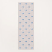Light Grey Stars Pattern Yoga Mat (Voorkant)