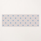 Light Grey Stars Pattern Yoga Mat (Voorkant (horizontaal))