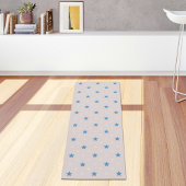 Light Grey Stars Pattern Yoga Mat