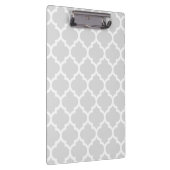 Light Grey White Moroccan Quatrefoil Pattern #5 Klembord (Rechts)