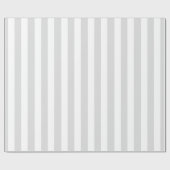 Light Grey White XL Stripes Pattern Cadeaupapier (Vlak)