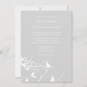 Light Grey Winter Background Weddings Personated Kaart (Voorkant)