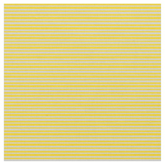 Light Grey & Yellow Stripes Patroon Stof (Close Up)