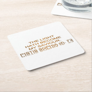 Light Hath wordt mijn redder Kartonnen Onderzetters