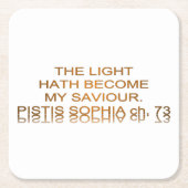 Light Hath wordt mijn redder Kartonnen Onderzetters (Voorkant)