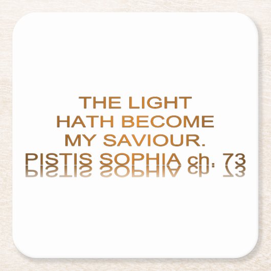 Light Hath wordt mijn redder Kartonnen Onderzetters (Voorkant)