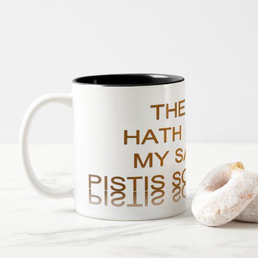 Light Hath wordt mijn redder Tweekleurige Koffiemok (Met donut)