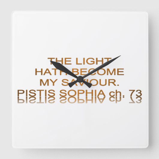 Light Hath wordt mijn redder Vierkante Klok (Voorkant)